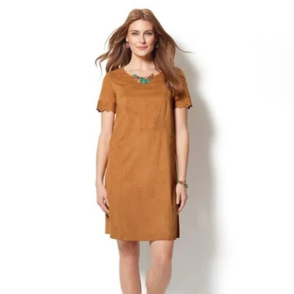 Faux Suede Dress